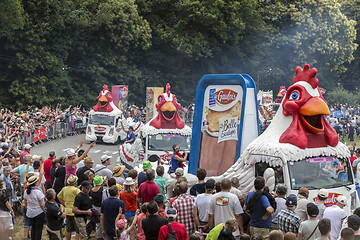 Image showing Le Gaulois Caravan - Tour de France 2015