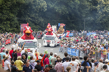 Image showing Le Gaulois Caravan - Tour de France 2015