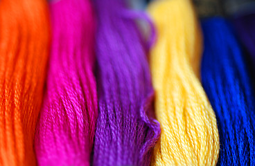 Image showing Coloured Thread
