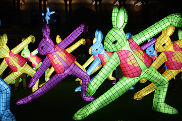 Image showing The Rabbits of the Chinese Zodiac