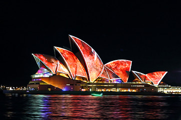 Image showing Sydney Opera House Vivid Sydney 2016