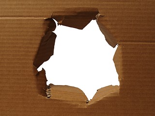 Image showing Cardboard with hole