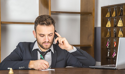 Image showing Portrait of a Receptionist