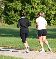 Image showing Two Female Joggers