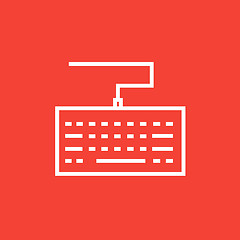 Image showing Keyboard line icon.