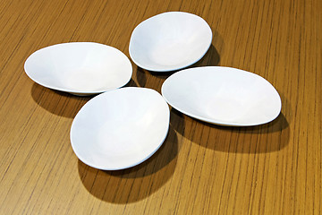 Image showing Four bowls