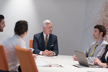 Image showing business people group brainstorming on meeting