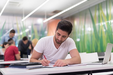 Image showing male student in classroom