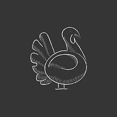 Image showing Turkey. Drawn in chalk icon.