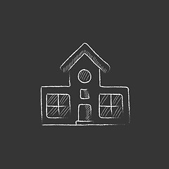 Image showing Building. Drawn in chalk icon.