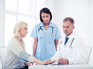 Image showing doctor and patient in hospital