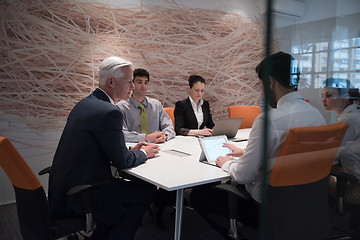 Image showing business people group brainstorming on meeting