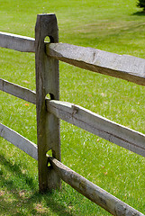 Image showing Rail Fence Detail