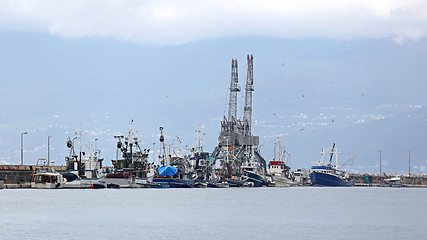 Image showing Fishing Boats at Dock