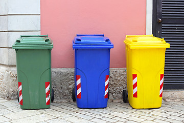 Image showing Recycling Bins