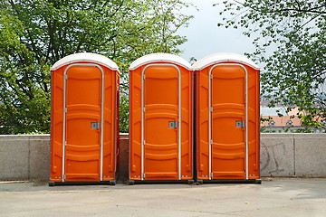 Image showing Portable Toilets on an Event