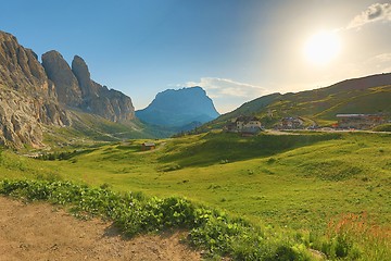 Image showing Alpine Sunset Falre