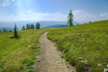 Image showing Hilly Landscape Path