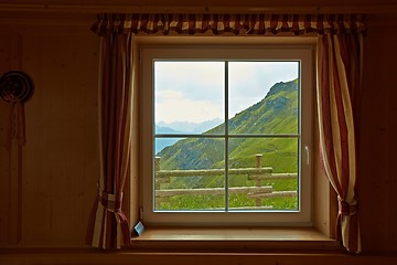 Image showing Raining outside the window