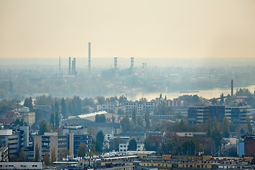 Image showing Hazy suburbs view