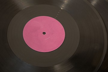 Image showing Vinyl record closeup