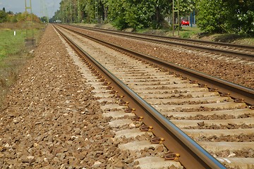 Image showing Railroad Track Pair