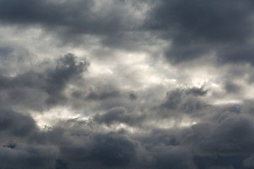 Image showing Stormy Dark Clouds