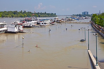 Image showing Flooded street view