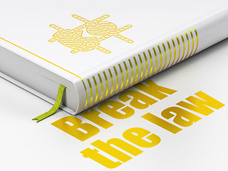 Image showing Law concept: book Criminal, Break The Law on white background