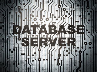 Image showing Programming concept: circuit board with Database Server