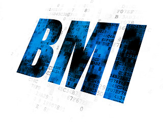 Image showing Healthcare concept: BMI on Digital background