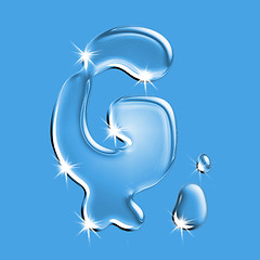 Image showing Water letter G