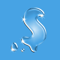 Image showing Water letter S