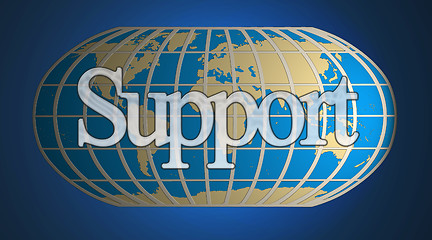 Image showing World support