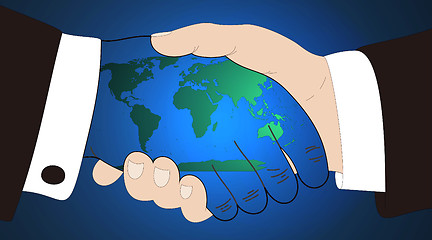 Image showing World in hands