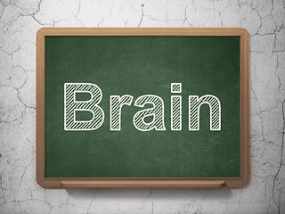 Image showing Health concept: Brain on chalkboard background