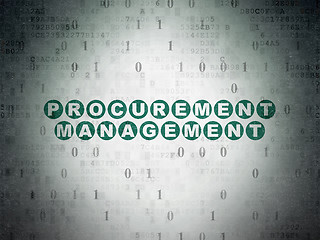 Image showing Business concept: Procurement Management on Digital Data Paper background