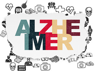 Image showing Medicine concept: Alzheimer on Torn Paper background