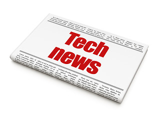 Image showing News concept: newspaper headline Tech News