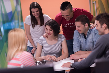 Image showing students group study