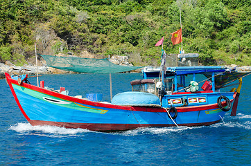 Image showing fishing boa