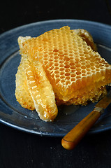 Image showing Honeycomb close up