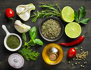 Image showing various food ingredients