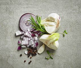 Image showing various herbs and vegetables