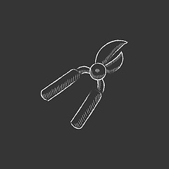 Image showing Pruner. Drawn in chalk icon.