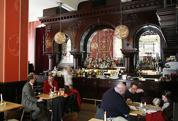 Image showing Very old cafe Berlin
