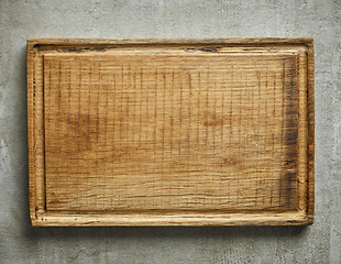 Image showing empty wooden cutting board