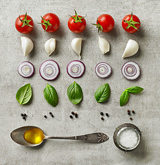 Image showing fresh salad ingredients