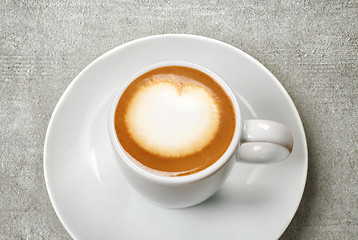 Image showing cup of cappuccino coffee