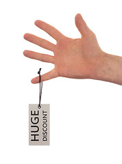 Image showing Tag tied with string, price tag